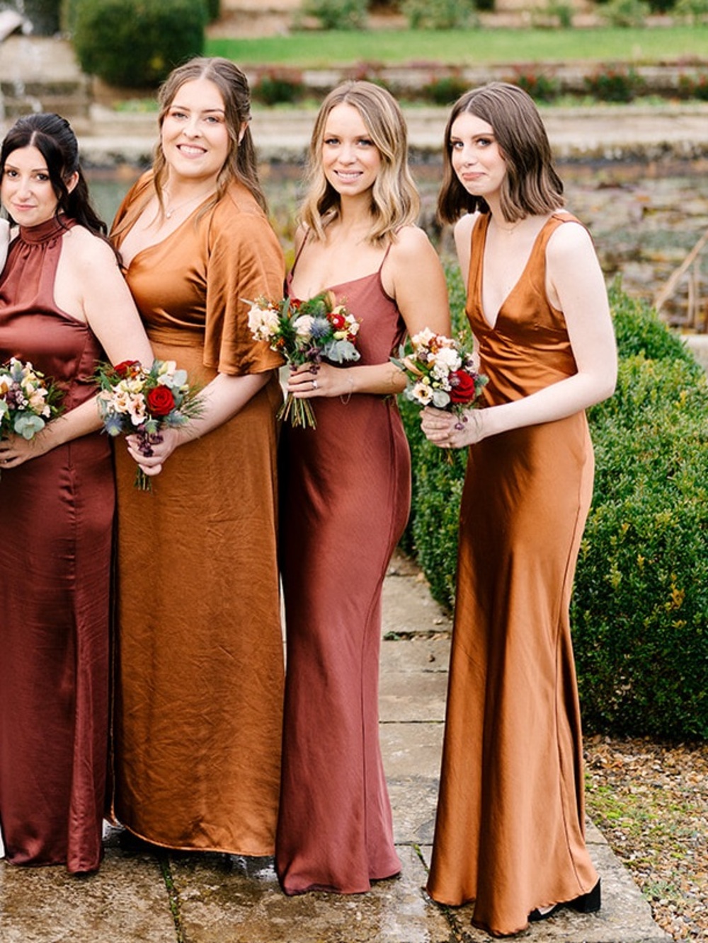 Pretty Lavish Rust Dress - Picture 3 of 3
